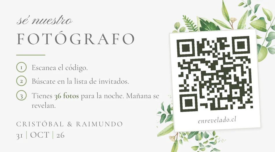 Tarjeta B horizontal: sé nuestro fotógrafo
