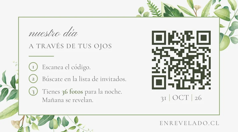 Tarjeta A horizontal: nuestro día, a través de tus ojos
